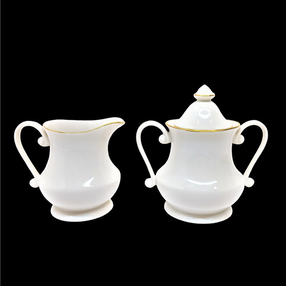 Pickard China 6-pc Accessory Hostess Set Gravy Salt Pepper Creamer Sugar Bowl B3 - Picture 4 of 7